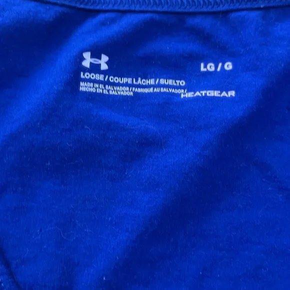 Men’s large blue under Armour tank - Picture 2 of 3
